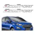Par Adesivo Portas Ford Ecosport Resinado Cromado