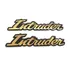 Par Adesivo Tampa Lateral Suzuki Intruder 125 Dourado