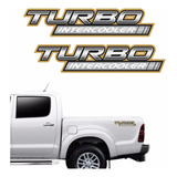 Par Adesivo Toyota Hilux Turbo Intercooler