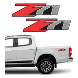 Par Adesivo Z71 4x4 Compatível Com S10 D20 Silverado Lateral