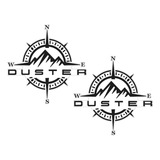 Par Adesivos Bússola Rosa Dos Ventos 22cm Renault Duster