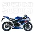 Par Adesivos Carenagem Spoiler Suzuki Branco Gsxr Ca-12844