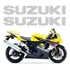 Par Adesivos Carenagem Spoiler Suzuki Prata Gsxr Ca-12846