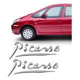 Par Adesivos Citroën Xsara Picasso Emblema Cromado Resinado