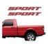 Par Adesivos Compatível Sport Ranger 2008 Lateral Kit R183 Cor Vermelho