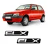 Par Adesivos Elx Fiat Uno Mille Emblema Resinado Para-lama