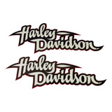 Par Adesivos Lateral Tanque Harley Davidson Dyna Super Glide