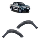 Par Alargador Paralama Hilux 2012 A 2015 Dianteiro Preto