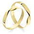 Par Aliança Casamento 3mm Ouro 18k Torcida + Anel