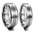 Par Aliança De Tungstênio Luxúria Ouro Branco 8mm 17 Ao 31
