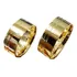 Par Alianças 8mm Reta Quadrada 9g Ouro 18k C/ Friso E Pedra