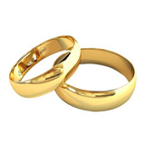 Par Alianças Ouro 18 K 5 Mm 8 Gramas Anatômicas Casamento 
