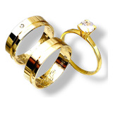 Par Aliancas Ouro 18k