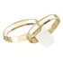 Par Alianças Prata 950 3mm Banhada Ouro 18k Legitima (1150)