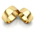 Par Alianças Prata 950 8mm Banhada Ouro 18k Brindes (13311)