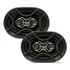 Par Alto Falante Bravox 6x9 B4x69 Gold 140w Rms Quadriaxial