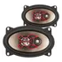 Par Alto Falante Bravox B3x 46 4x6 Polegadas 60w Triaxial Cor Preto E Vermelho