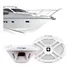Par Alto Falante Marine 6x9 69.2 Coaxial Marinizado 300wrms Cor Branco