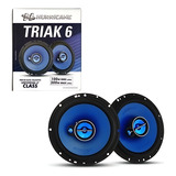 Par Alto Falante Porta Hurricane 6 Polegadas 100 Rms Triak Cor Azul