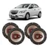 Par Alto Falantes Bravox 4 Portas Chevrolet Onix 2013 A 2019 Cor Preto E Vermelho