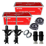 Par Amortecedor Dianteiro Kit Honda Civic 2003 A 2006 Kyb