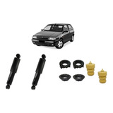 Par Amortecedor+ Kit Completo Fiat Tipo 93 94 95 96 Traseiro