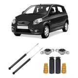 Par Amortecedor Kit Coxim Tras Picanto Manual 2006 Até 11