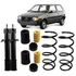 Par Amortecedor+ Kit+ Mola Dianteira Uno Fiorino 95 96 97 98
