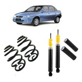 Par Amortecedor  Kit  Molas Traseiro Corsa Classic