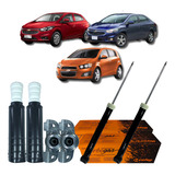 Par Amortecedor Traseiro Coxim Batente Gm Onix Prisma Sonic