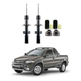 Par Amortecedores Kits Dianteiro Strada Locker 2008 A 2020