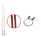 Par Antena Lateral Fibra Caminhão Mb 1113 608 1114 1518 2013