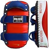 Par Aparador Chute Soco Manopla Thai Pad Pulser Thunder Fight Muay Thai Boxe Treino Profissional Reforçado