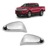 Par Aplique Capa Cromada P/ Retrovisor Hilux Pickup 19 20 21