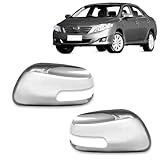Par Aplique Cromado Para Capa Retrovisor Toyota Corolla 2009 2010 2011 2012 2013 2014 Com Pisca