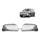 Par Aplique Cromo Retrovisor