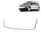 Par Aplique Friso Moldura U Parachoque Dianteira Volkswagen Fox Spacefox 2008 2009 2010 Cromado
