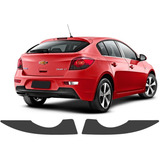Par Aplique Mascara Negra Fume Lanterna Gm Cruze Hatch