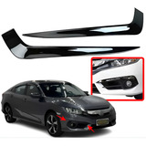 Par Aplique Milha Farol Auxiliar Civic 2017 A 2019 Black