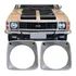 Par Aro De Farol Opala Caravan 75 76 77 78 79 Cinza Plastico