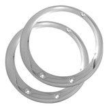 Par Aro Farol Metal Cromado Caminhão Scania 111 Jacaré 76 80
