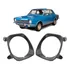 Par Aro Moldura Farol Corcel/belina 1 1974 A 1977 Preto 2 Pc