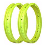 Par Aro Motard 18 X 2 50 Viper Amarelo Neon Cg Fan Titan