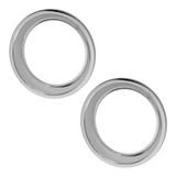 Par Aro Para Calota Traseira Cromada Aro 20 5 Pneu S Camara