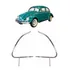 Par Aro Quebra Vento Dir Esq Crom Fusca 1959 Até 1970