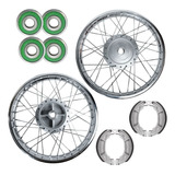 Par Aro Roda Raio Cg Fan Titan 150 Fita De Freio Rolamento