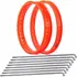 Par Aro Viper Street Laranja Neon + Raio 4mm Titan 150 Ks Es