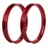 Par Aros Alumínio Vermelho Vitral Cg 125 Ano 1979 Bolinha