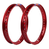 Par Aros Aluminio Vermelho