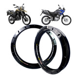 Par Aros Monaco Gs Preto Brilho Pneu Sem Câmara Lander 250